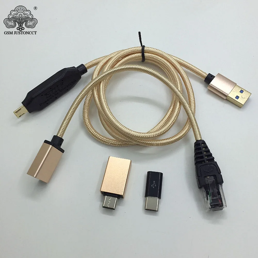 Çok fonksiyonlu önyükleme hepsi bir kablo (kolay anahtarlama) mikro USB RJ45 hepsi bir çok fonksiyonlu önyükleme kablosu edl kablosu