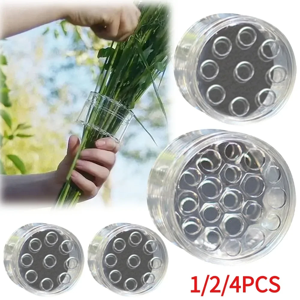 Spiral Ikebana Stem Holder Transparent Sturdy Flower Stem Support Rack DIY Bouquet Twister Flower Arrangement Holder 1/2/4Pcs ikebana stem holder