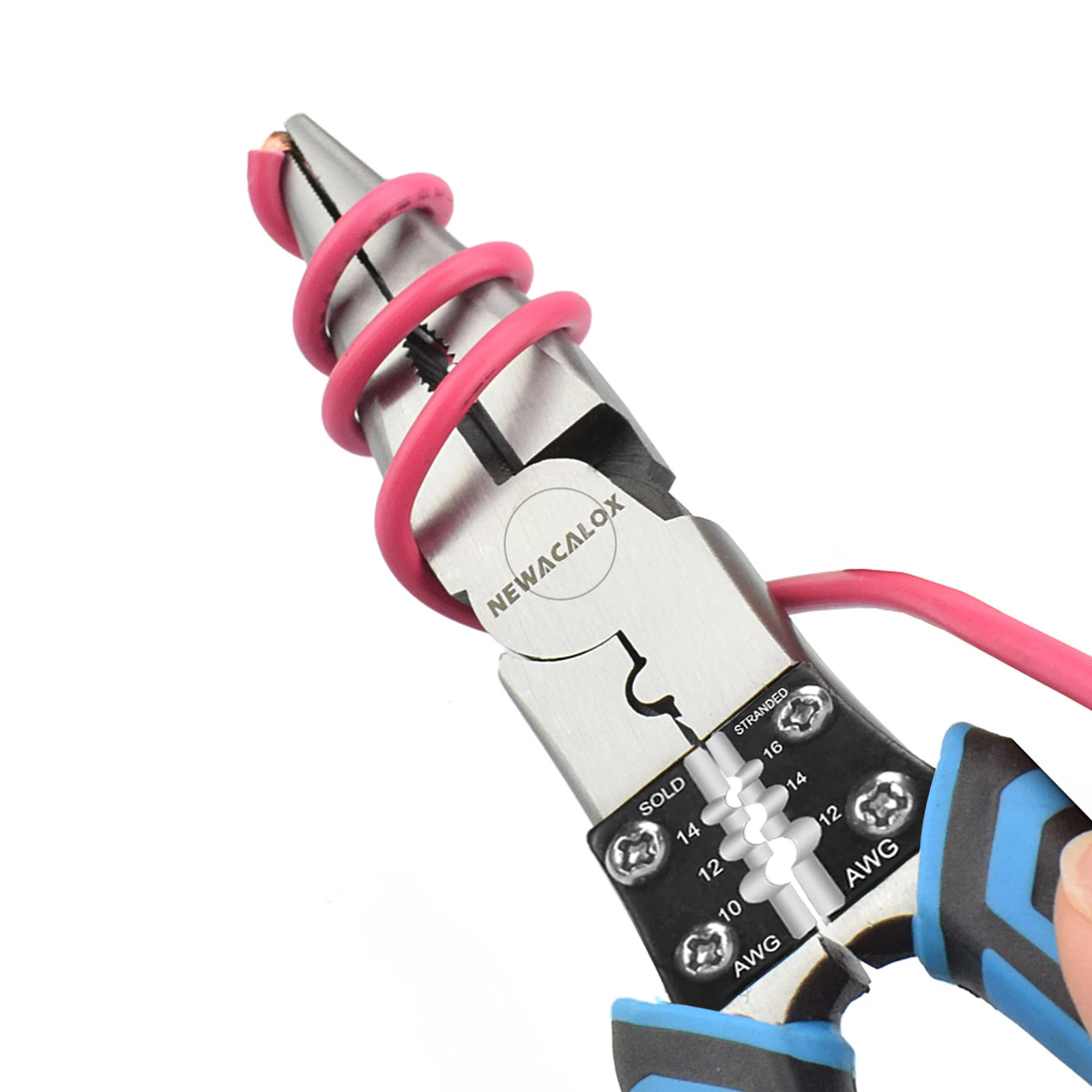 Newacalox multi tool Drahtzange lange Spitz zange Schmuck herstellung Handwerkzeuge Drahts ch neider Abisolierzange Crimp werkzeug für zu Hause – Detail 19