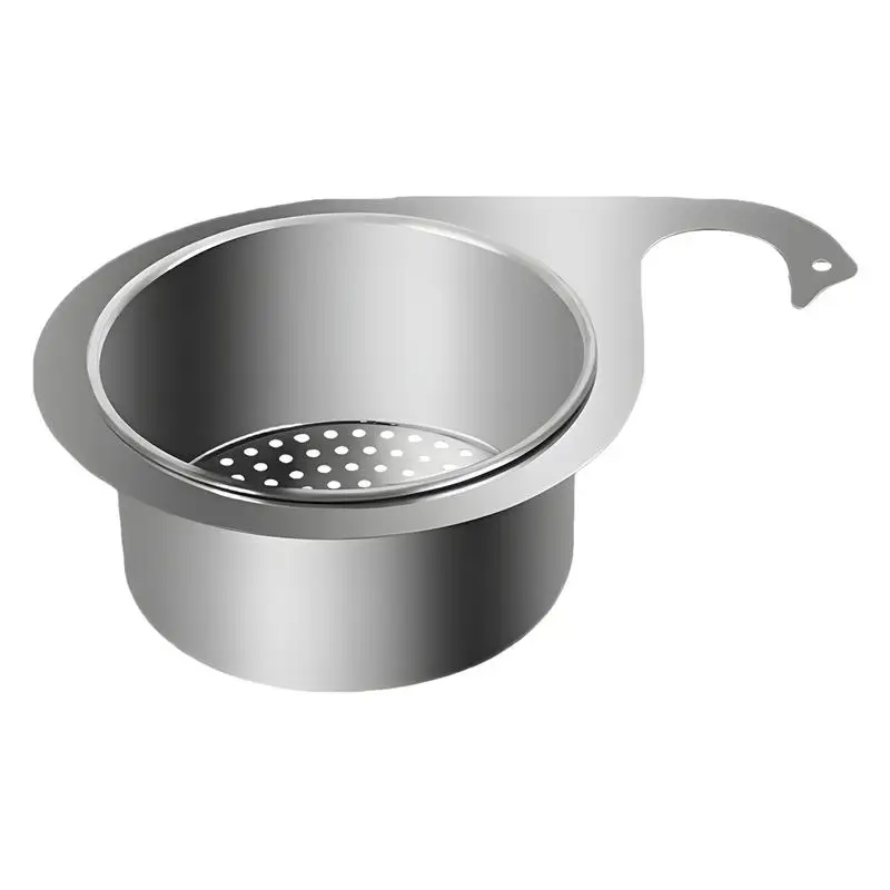 Basket Swan Drain Rack Kitchen Sink Filter Rack Stainless Steel Swan Kitchen Corner Sink Filter Multifunction Waste Drain Basket