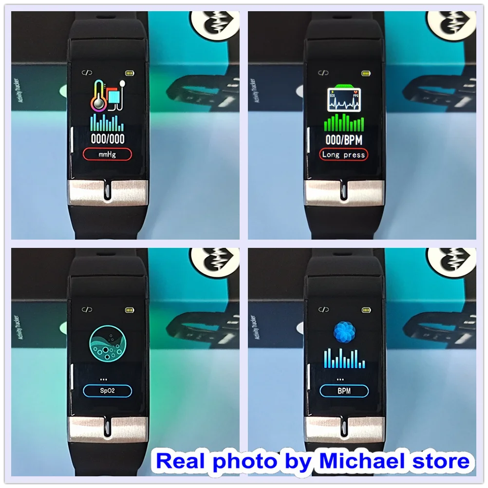 2021 Smart Watch Men E66 Body Temperature ECG PPG Waterproof Sport Bracelet Blood Oxygen Heart Rate Smartwatch For iOS Android
