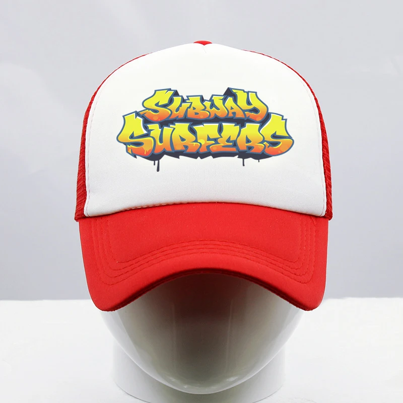 Subway Surfers Logo Trucker Cap Unisex Video Game Hats Sun Hats