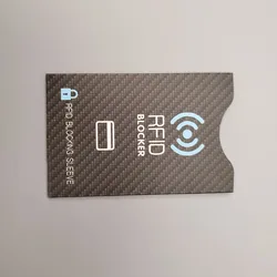 Premium RFID - Blocking Copper Card Holder - Anti - Theft Protection Wallet (Black Blue)
