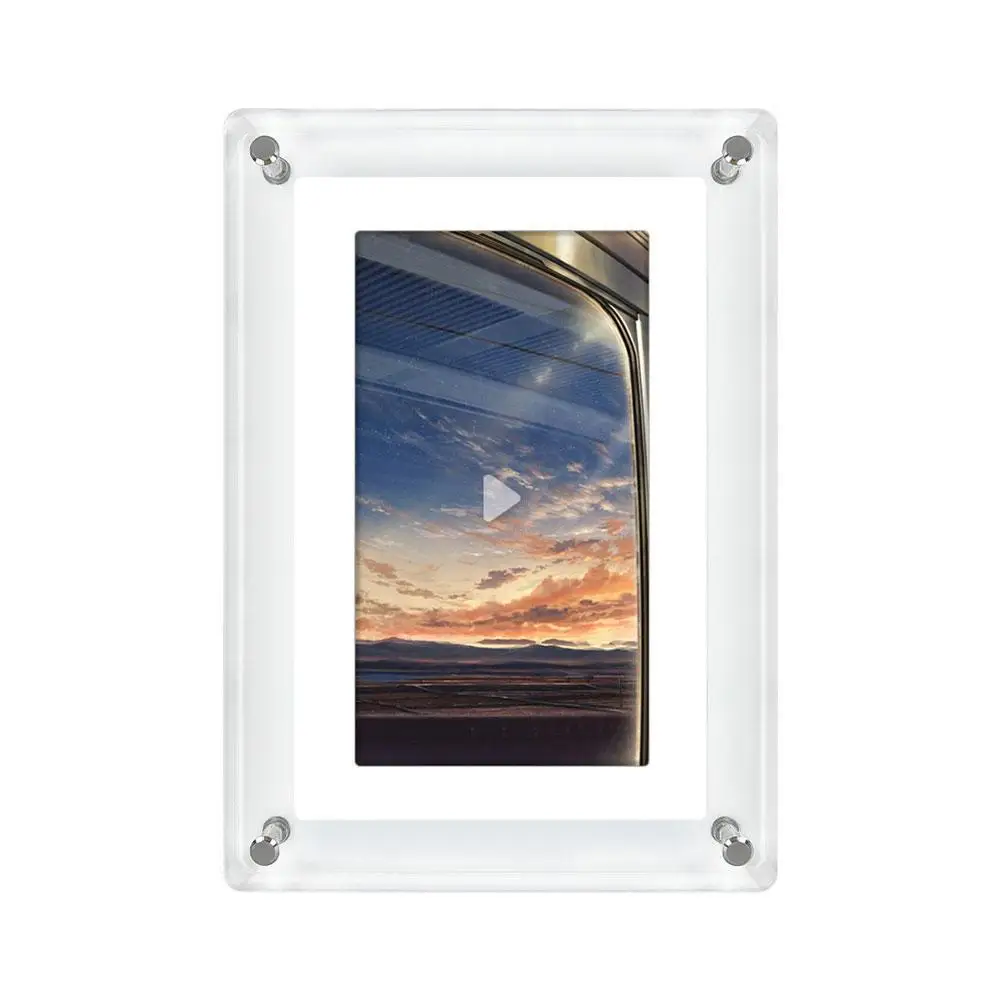 5 Inch Digital Photo Frame Motion Frame Cute Gift HD Display Multimedia Playback Picture Display Rechargeable Lithium Battery