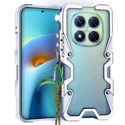 Armor Screw Metal Frame Shockproof Aluminum Bumper Cover for ForXiaomi 14T Pro 5G (Silvery)