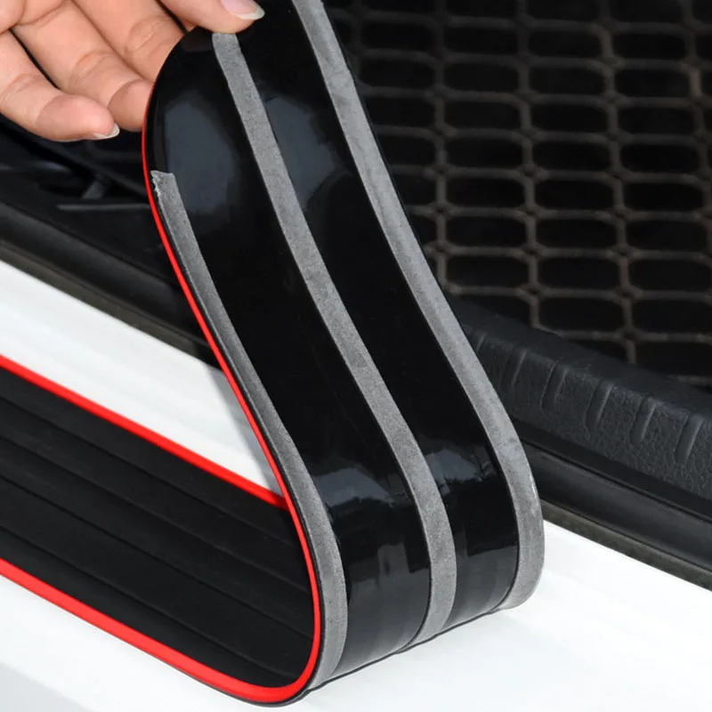 Universal Car Trunk Door Sill Protector and Rear Bumper Guard Trim