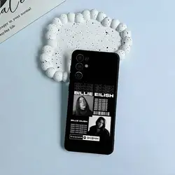 Billie Eilish Black Soft Silicone Phone Case - Young and Powerful Design - Samsung S21lite (Z1)