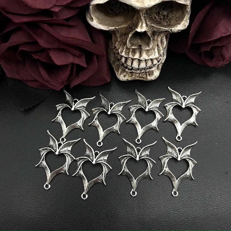 8pcs 35*22mm Goth Demon Wings Bat Wings Connectors Charms Designer Charm Fit Jewelry Making DIY Jewelry Findings