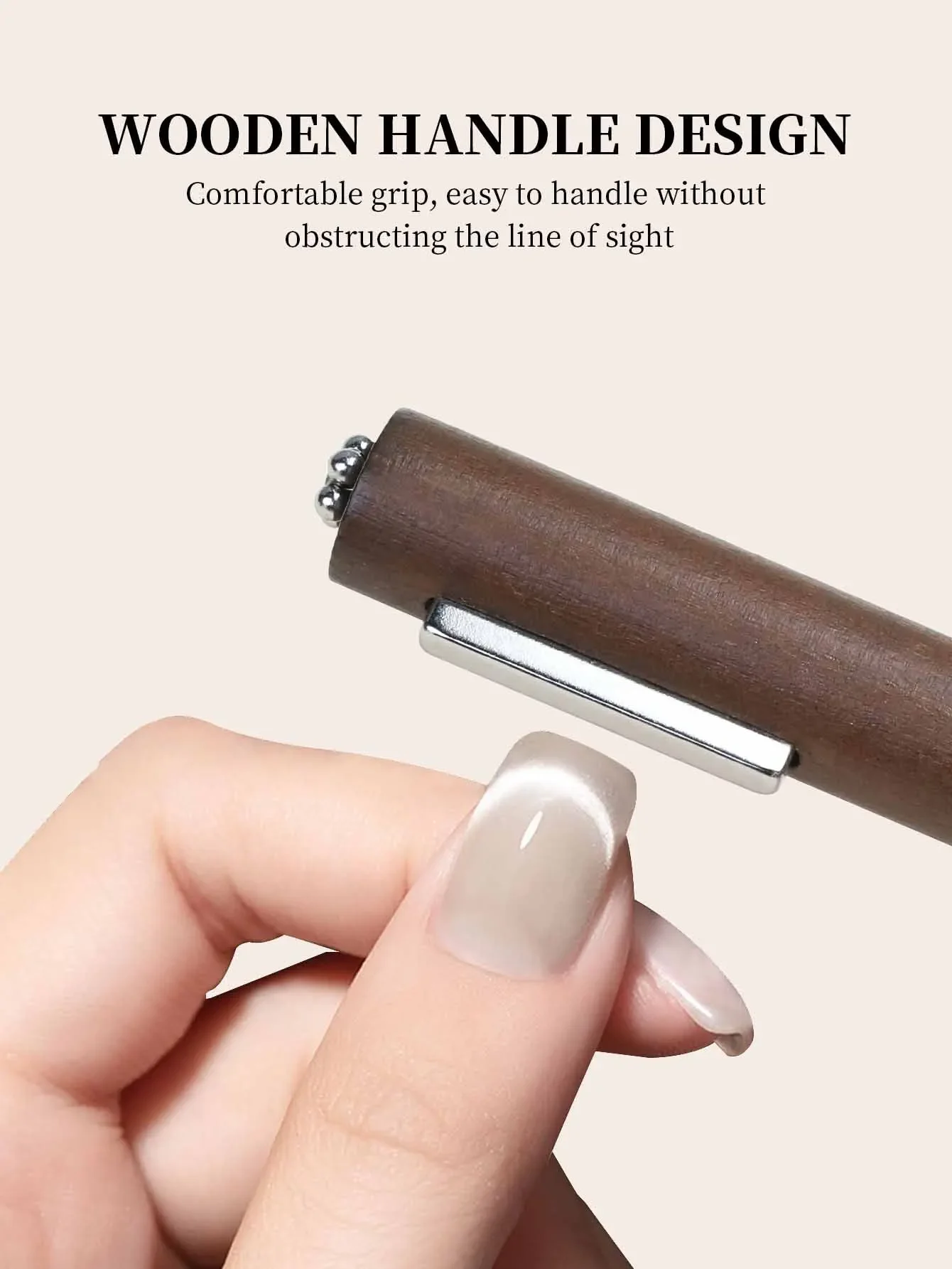 3 IN 1 Multi-function Cat Eye Magnet For Nail Art Design Strong Thick Magnetic Stick Large Cylindrical Magnetic Nail Tool
