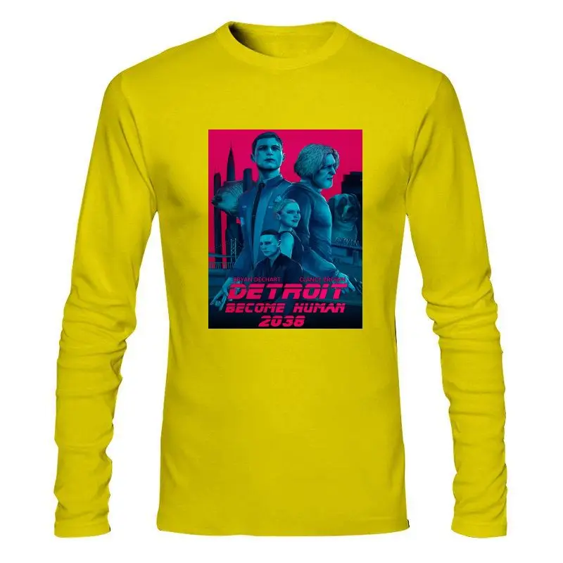 Man Clothing New Detroit Become Human T Shirt 2038 T-Shirt Print Sleeves Tee Summer XXX 100 Cotto |