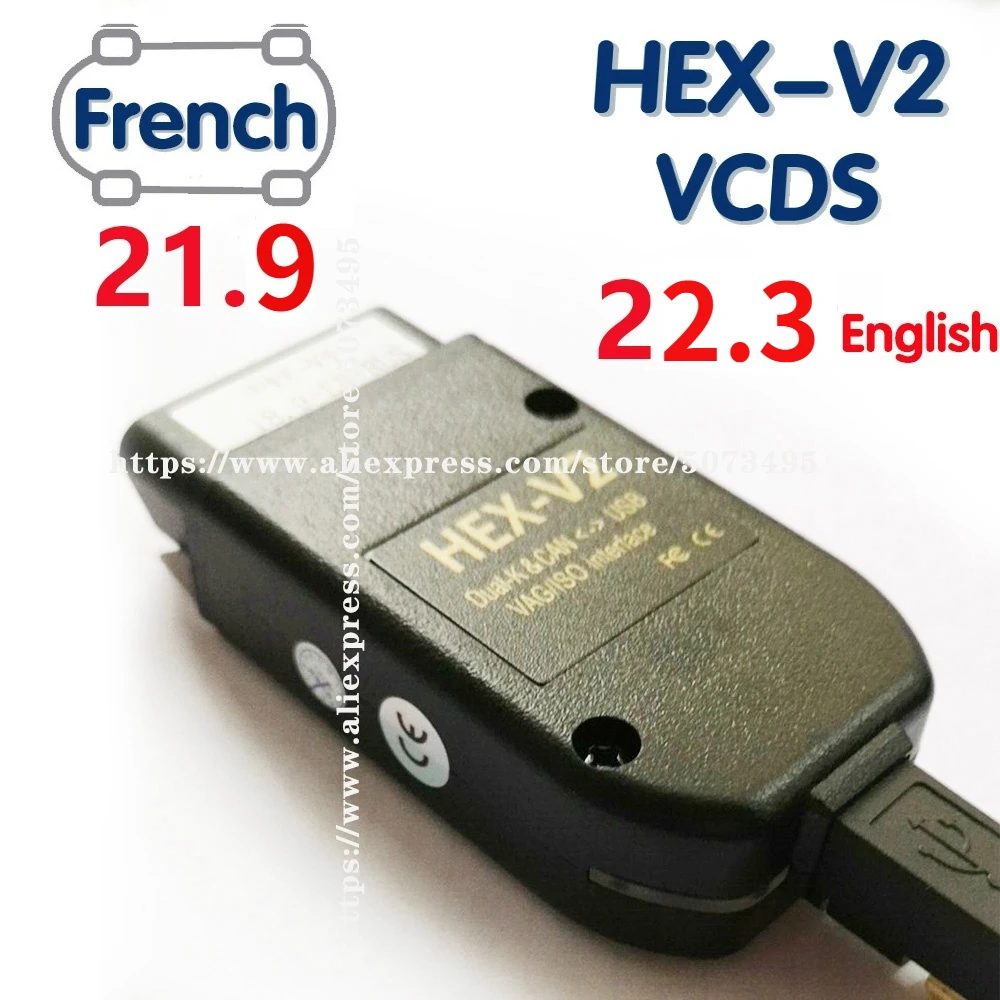 Диагностические сканеры VAGCOM 21 9 OBD HEX V2 интерфейс для VW AUDI Skoda Seat VAG Английский