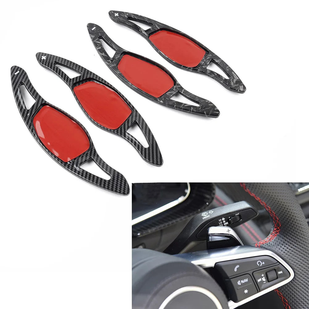 

1 Pair Car Steering Wheel Shift Paddle Shifter Extension For Audi R8 RS3 RS4 RS5 TT RS RS Q3 RS Q8
