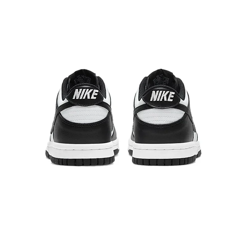 Nike Dunk Low Retro White Black Panda (GS) CW1590-100 Retro Low-top Skate Shoes Breathable And Casual