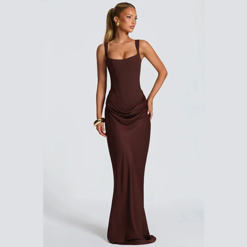 Women Sexy Luxury Party Maxi Dress Elegant High Neck Sleeveless Slim Fit Long Robe 2026 New Shinny Chic Lady Wedding Guest Dress Sd6667dad3d4546618532103bb08aa041L