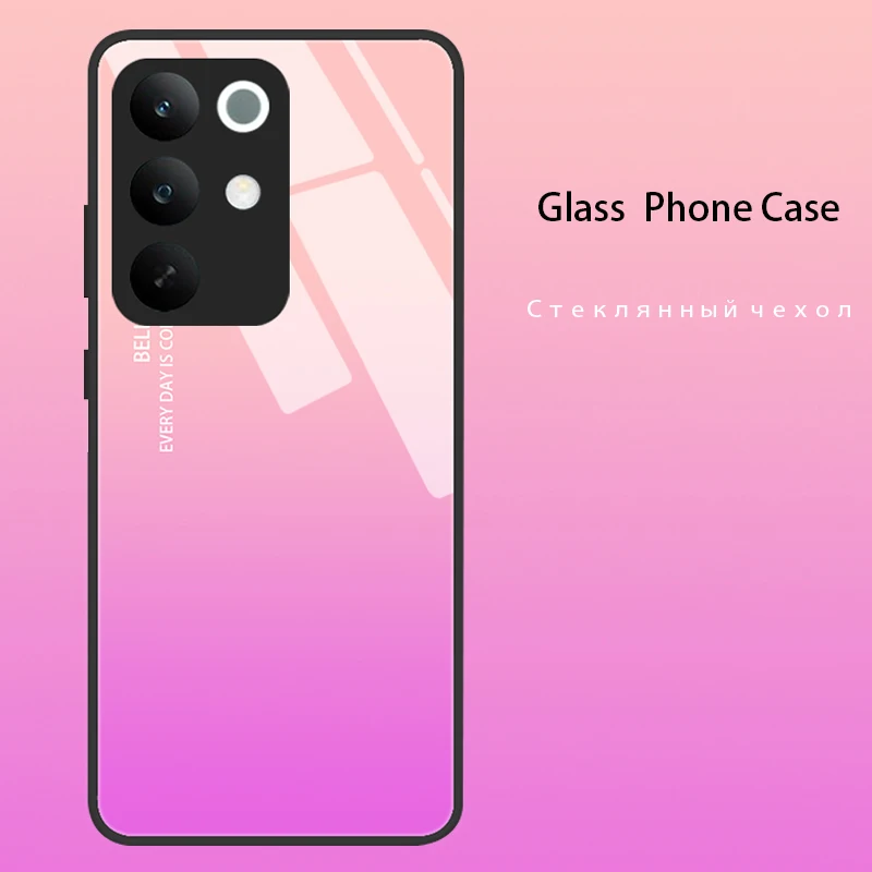 Luxury Hard Tempered Glass Back Bumper Case Cover