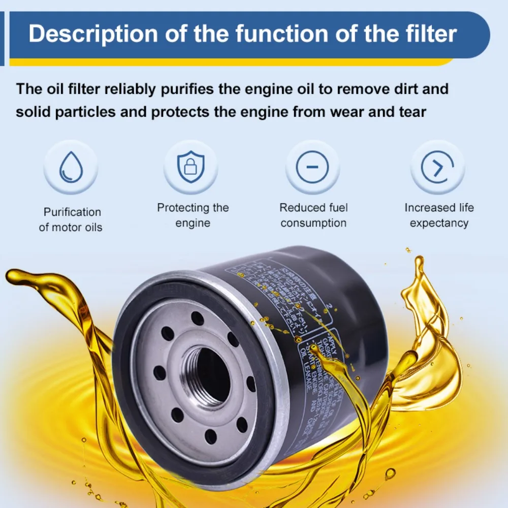 Air & Oil Filter Kit For Honda GL1800 Goldwing 2001-2017 - Replaces 17210-MCA-A60 & 15410-MCJ-000, Includes Both Filters