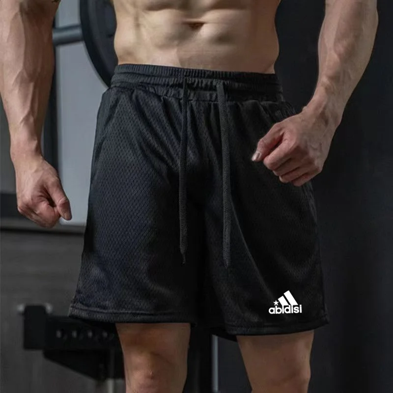 New summer men\'s breathable board shorts, surfing and swimming pants, fitness training shorts, casual printed beach shorts