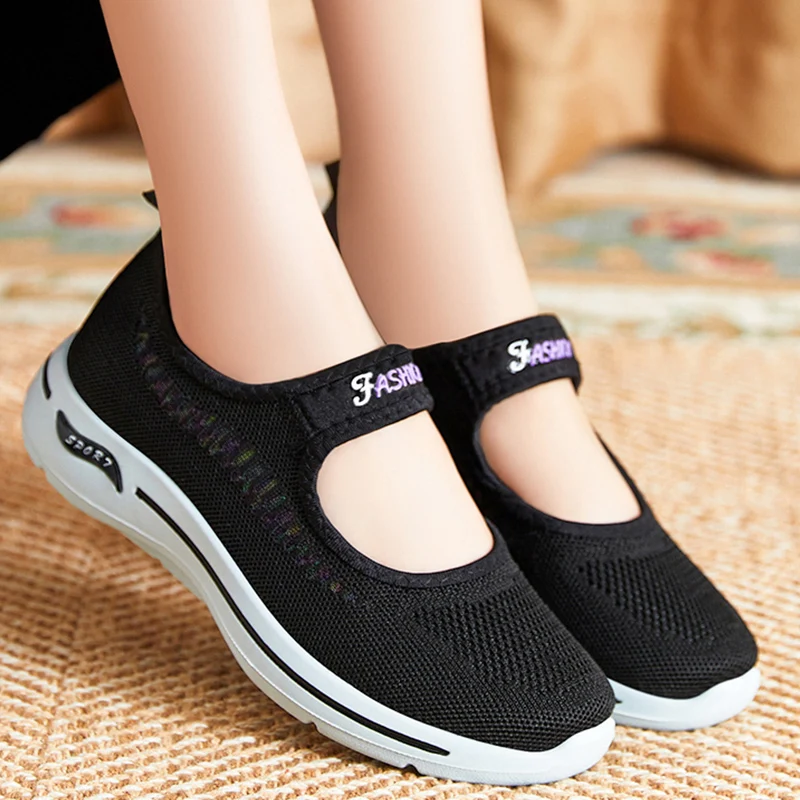 Lightweight Women's Vulcanize Shoes Summer Soft Women Casual Shoes Comfortable Slip-on Female Sneakers Outdoor Anti-slip Tennis