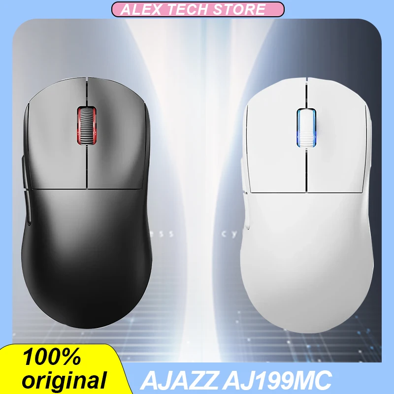 

Ajazz Aj199mc Wireless Mouse Dual Mode 2.4g Type-C Usb Paw3338 Low Delay Lightweight Gaming Mouse Long Endurance Office Gifts