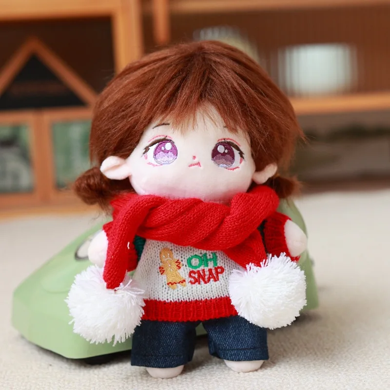 Autumn and Winter Knitwear Set Scarf for 20cm Cotton Doll Baby Clothes Cotton Doll Accessories Fans Gift