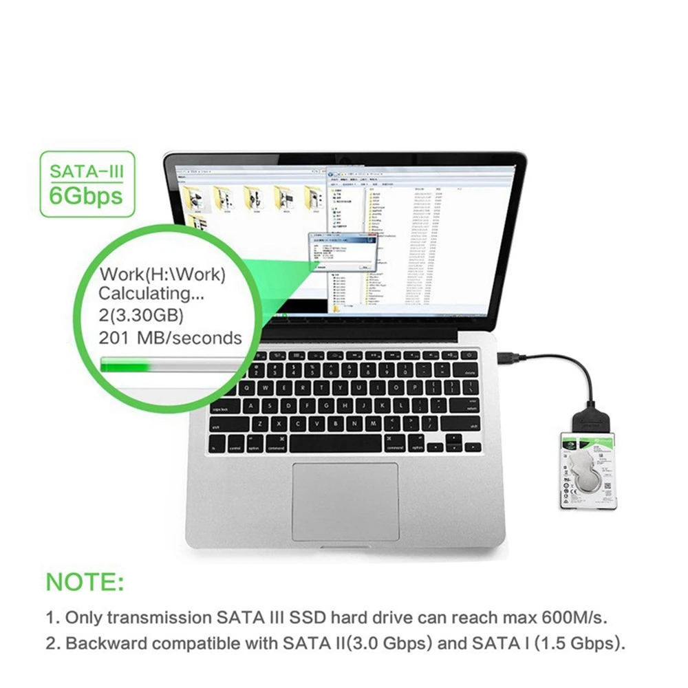 SATA-USB 3.0 ϵ ̺  ̺,  ̺ ̺, ܺ ̽, 2.5 ġ, 3.5 ġ, 15   ̺,  Ʈ