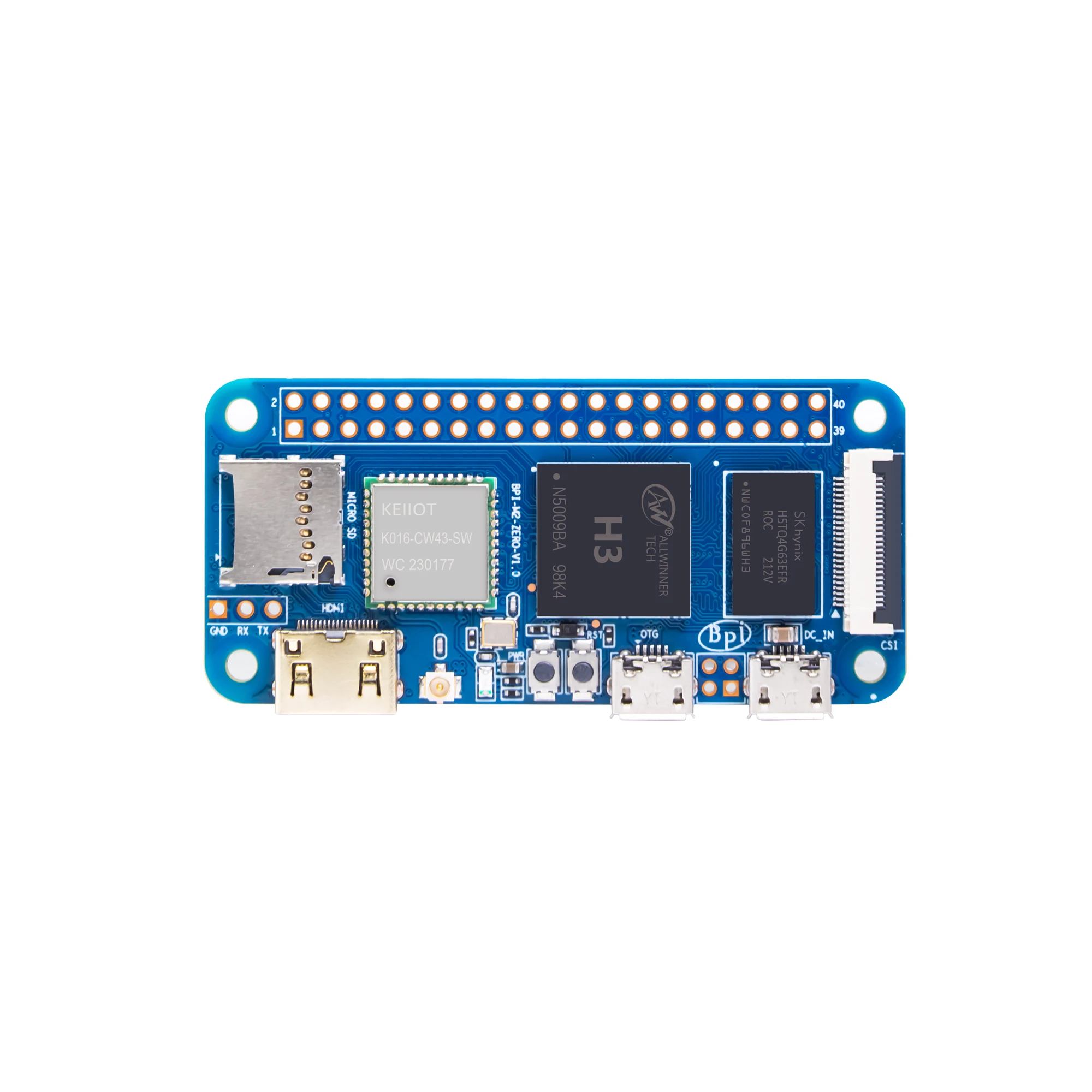 Banana Pi-zero Quad-core Allwinner h3 Board Computer Suporta Linux Android Desenvolvimento de Código Aberto Placa Única 512mb Ddr3 Ram Bpi-m2 - Imagem 4