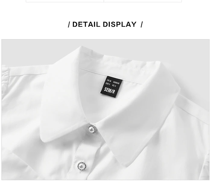 Dress Women Puff Sleeves Sweet Gentle Summer New Temperament Solid Color Exquisite Shirt Dress