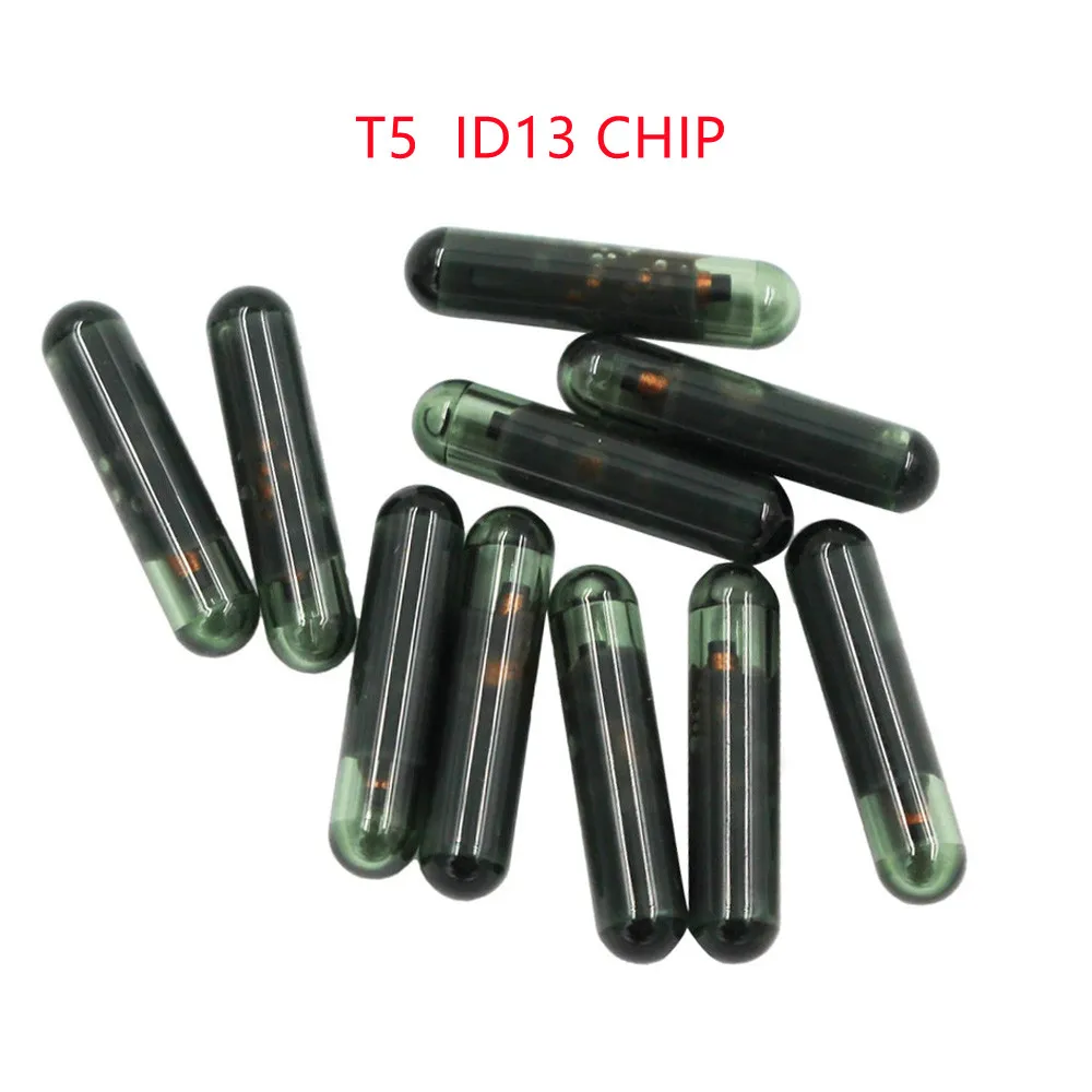 

20pcs Car Key Chip T5 ID13 Chip Glass Transponder chip ID 13 Chip For Audi For Fiat For Acura For Honda For Chevrolet