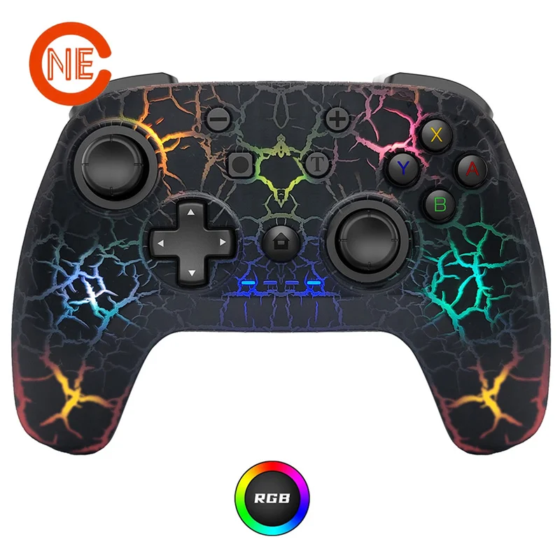 

Six Axis Rgb Turbo For Nintendo Switch Wireless Pc Game Vibration Console Joystick Controller Gamepad Bluetooth Accessories