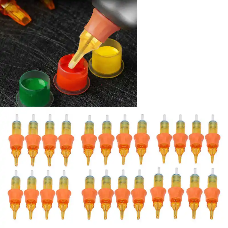 

10pcs Tattoo Cartridge Needle Disposable Fast Coloring Hygienic Tattoo Pen Machine Needles RS/RM/M1/RL Series