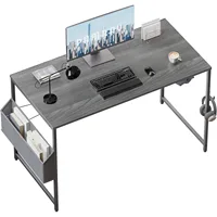 Home Office Work Desk with Headphone Hook, Small Office Desk Study Writing Table 1