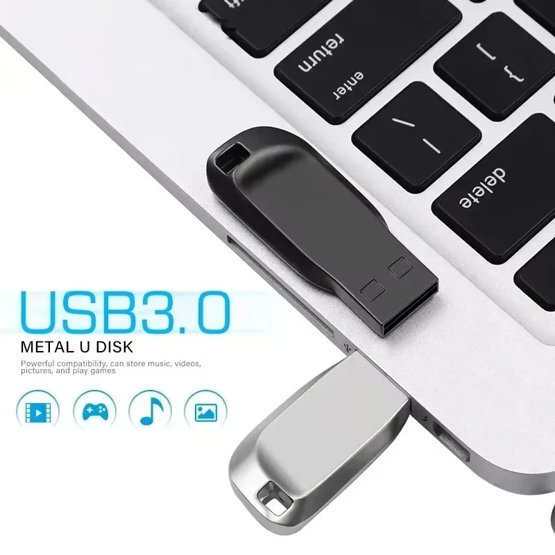 High-Speed Waterproof Metal USB 3.0 Flash Drive (512GB)