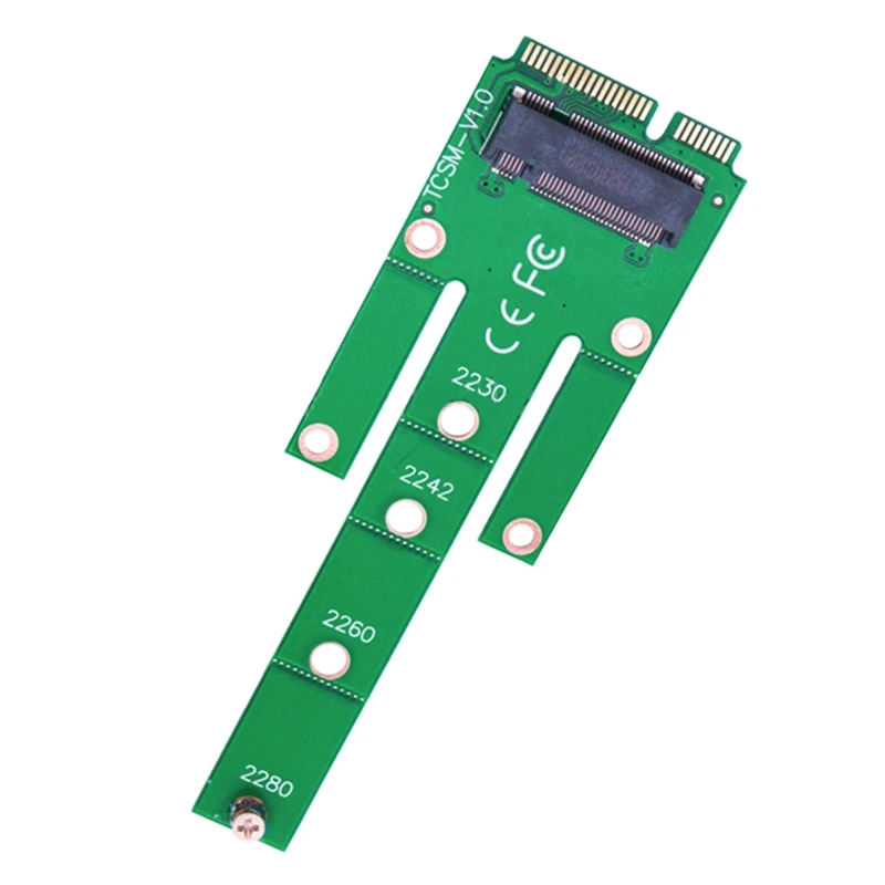 MSATA SSD-M.2 NGFF SSD 솔리드 스테이트 드라이브 어댑터 카드, M.2 NGFF 변환 카드, 1 개