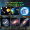 12 in 1 Cosmic Starry Sky Galaxy 4K HD Projector Night Light Decoration 360° Rotate Bedroom Romantic Lamp for Kids Adults Gift 2