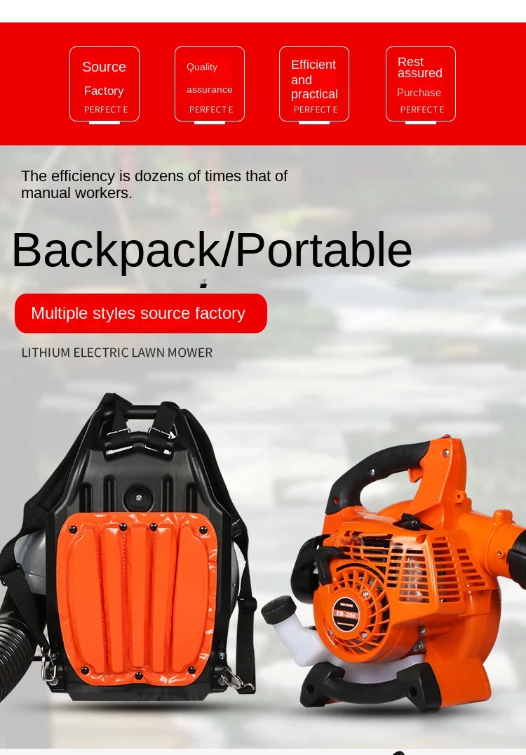 EB650 Leaf Vacuum Two-Stroke Gas Blower Backpack High-Power Snow Blower Park Dec