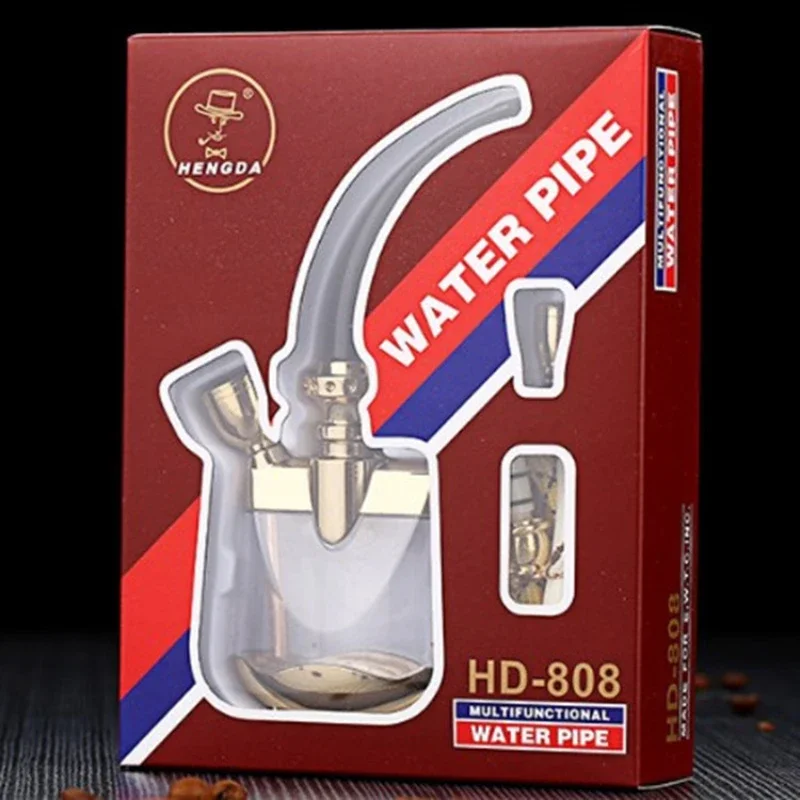 Water Hookah Full HD-808 Water Pipe Arab Cooking Pot Tobacco Pipe Pot Cigarette Holder Filter Accessories