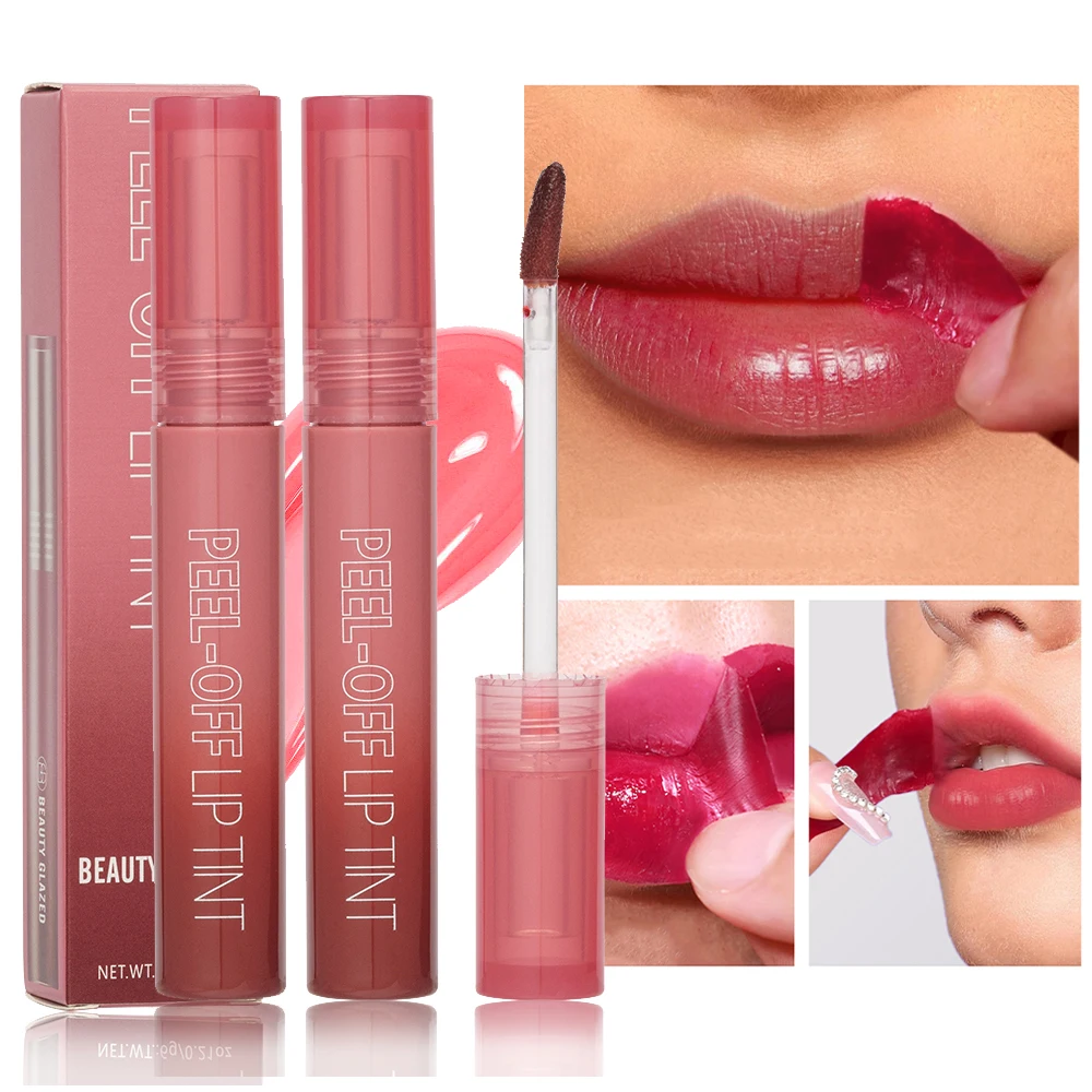 6 Color Peel Off Liquid Lipstick Waterproof Long Lasting Tear Lip Makeup Women Sexy