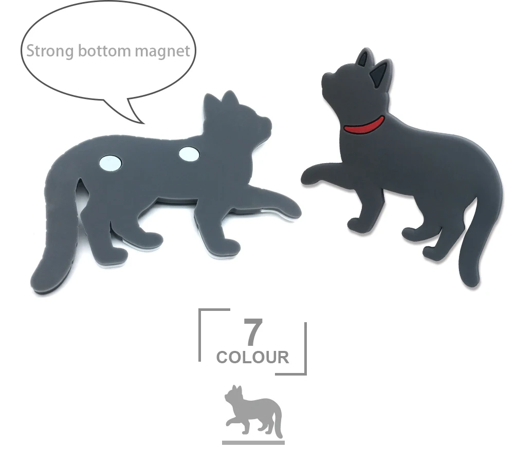 Walking Cat Creative Cartoon Cute Magnetic Suction Hook, Refrigerator Fridge Magnet With Hooks Auxiliary Hooks Home Storage