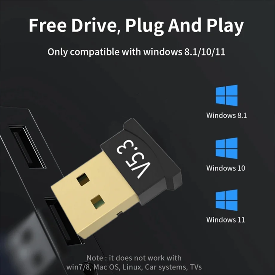 USB Bluetooth 5.1 Adapter Receiver Transmitter Bluetooth Audio 5.3 Dongle Wireless USB Adapter for Computer PC Laptop bluetooth adapter,bluetooth audio receiver,bluetooth transceiver adapter,audio adapter,bluetooth aux adaptor