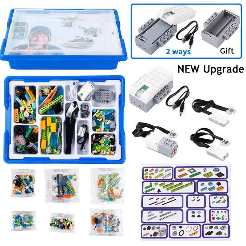 Nuovo Aggiornamento 390 Pezzi La Terza Generazione Wedo 2.0 Steam Educational School Robotics Construction Core Set Bricks Kit Giocattoli Regali