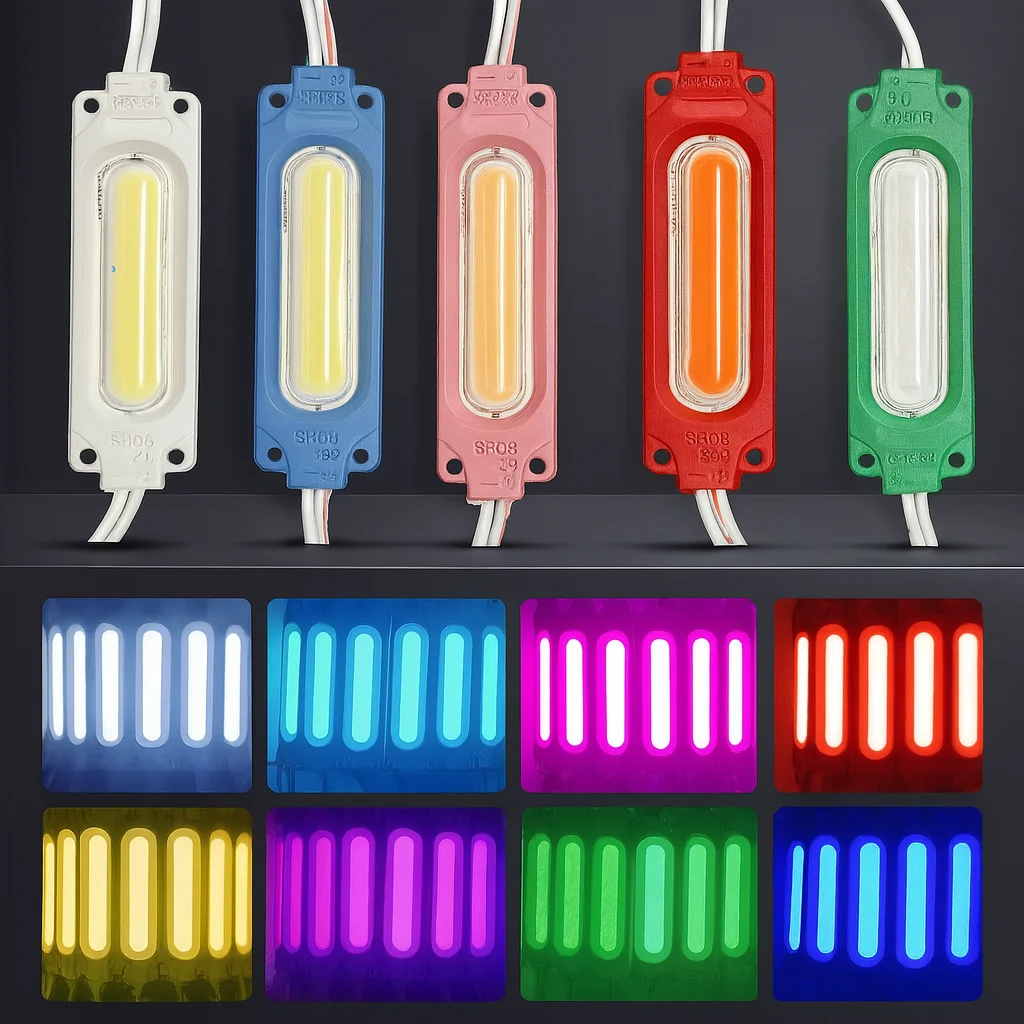 led modules 10PCS/lot 12V COB IP65 waterproof for shop banner sign Christmas decor