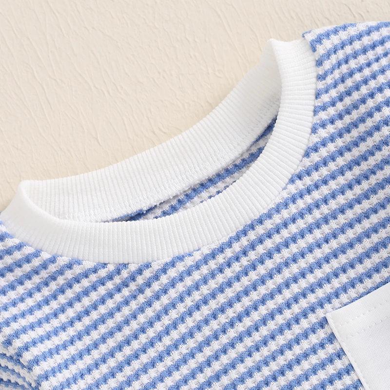 Autumn Casual Baby Hoodie For Girls Boys Clothes Fashion Stripe Long Sleeve Pullovers Tops Sweatshirt Children Clothing