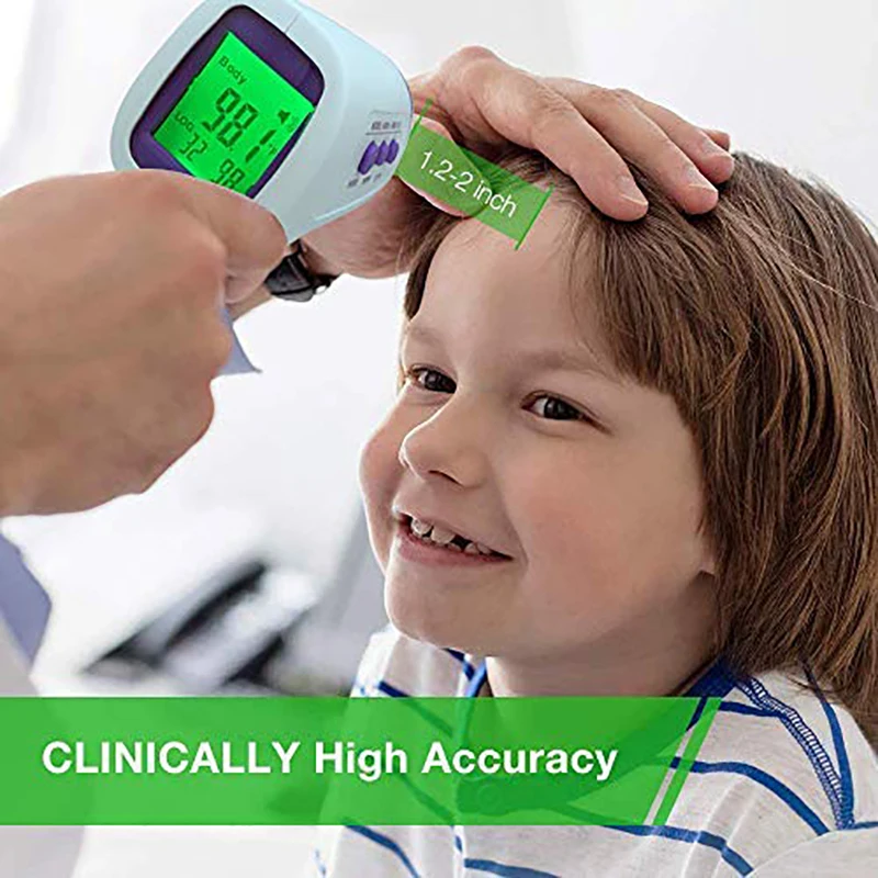 Forehead Thermometer Front Digital Non-contact Laser Body Temperature Gun Ear Medical Household Infrared Fever