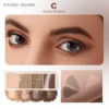YOUNG VISION 4-color eyeshadow disc with pearl gloss and matte large ground color scheme for daily makeup eyeshadow 2