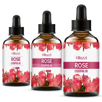 100ml/60ml/30ml olio essenziale di rosa cura della pelle fragranza aromaterapia olio essenziale profumo olio idratante da massaggio