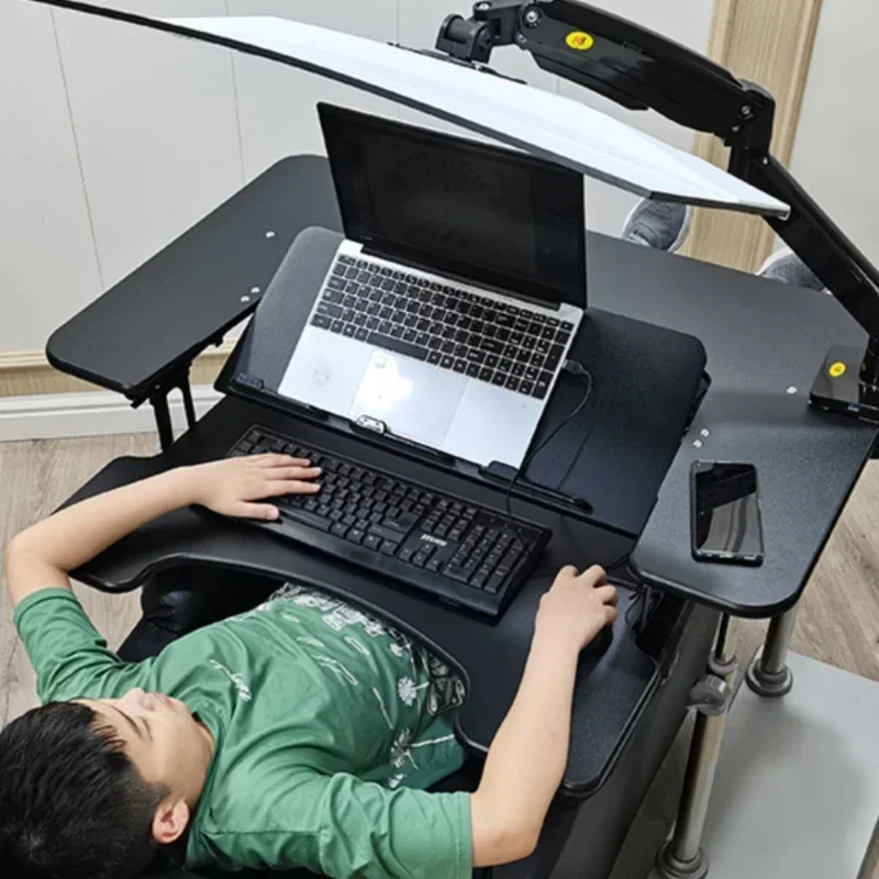 Simple computer desk, mobile lifting bracket, home folding lift, lazy seating cabin esports chair desktop computer table simple computer table mobile lifting bracket household folding lifting table lazy