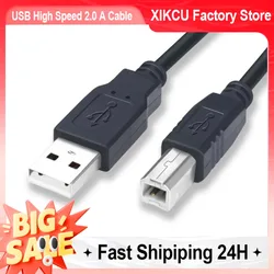 High - Speed USB 2.0 A to B Male Printer Cable (1m/1.3m) - Universal Printer Cord - 1.5m