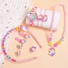 Children's Necklace Unicorn Quartz Watch Ear Clip Scrunchie Set Explosive European and American Ear Clip Scrunchie Ring 1