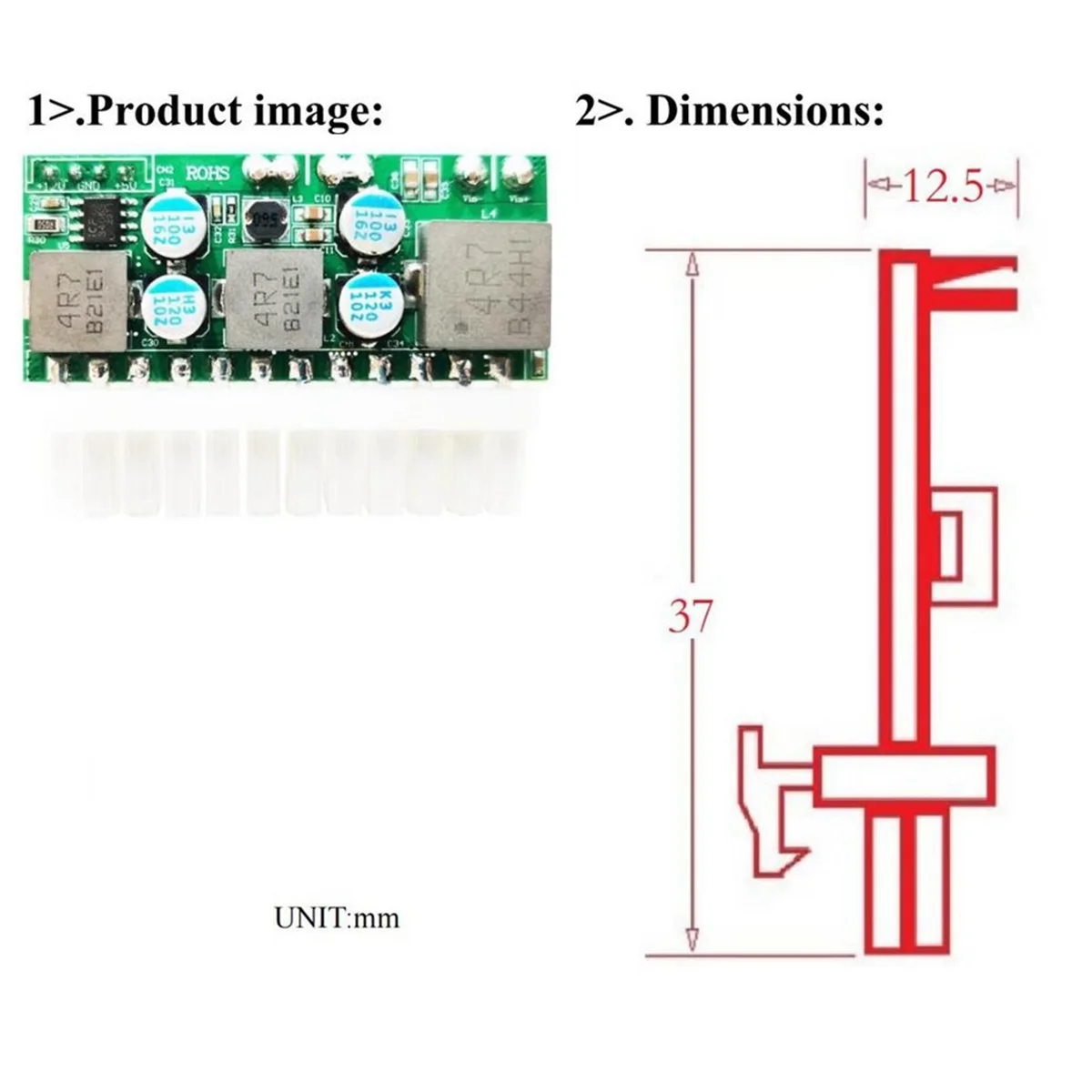 Y23A DC-ATX 120W 24Pin Power Supply Module Switch Pico PSU Auto Mini ITX High DC-ATX Power Module ITX