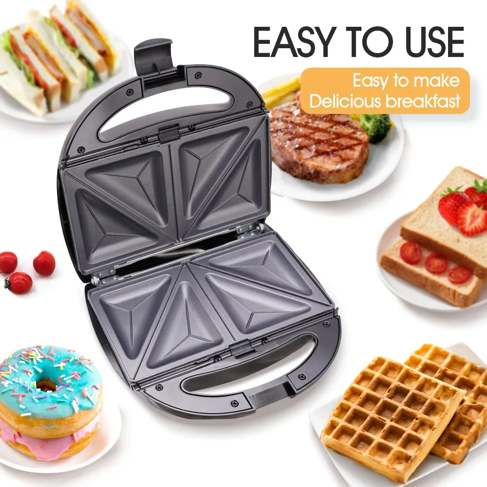 Multifunctional Breakfast Sandwich Maker Small Eight-In-One Toast Waffle Bread Machine Light Food Home Use Compact Size